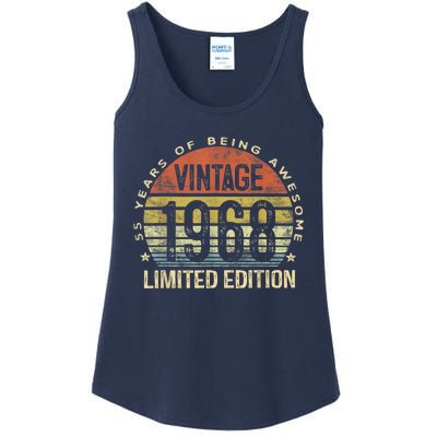 Vintage 1968 Limited Edition 55 Year Old Gifts 55th Birthday Ladies Essential Tank