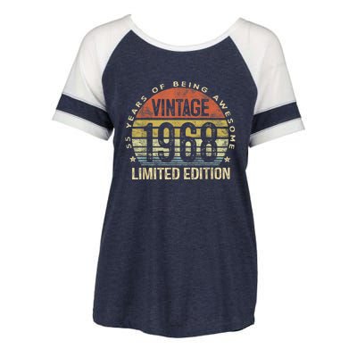 Vintage 1968 Limited Edition 55 Year Old Gifts 55th Birthday Enza Ladies Jersey Colorblock Tee