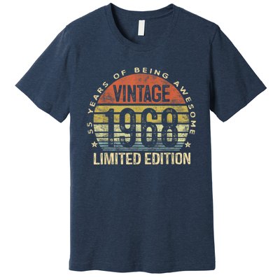 Vintage 1968 Limited Edition 55 Year Old Gifts 55th Birthday Premium T-Shirt