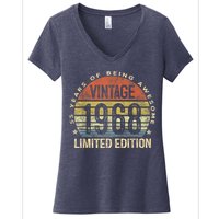 Vintage 1968 Limited Edition 55 Year Old Gifts 55th Birthday Women's V-Neck T-Shirt