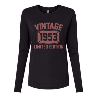 Vintage 1953 Limited Edition 70th Birthday Womens Cotton Relaxed Long Sleeve T-Shirt