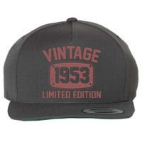 Vintage 1953 Limited Edition 70th Birthday Wool Snapback Cap