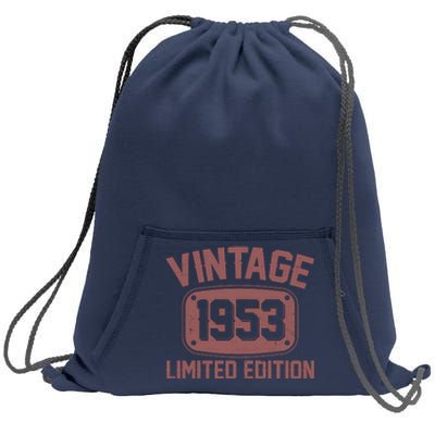 Vintage 1953 Limited Edition 70th Birthday Sweatshirt Cinch Pack Bag