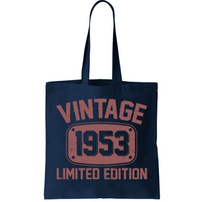 Vintage 1953 Limited Edition 70th Birthday Tote Bag