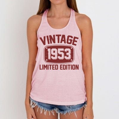 Vintage 1953 Limited Edition 70th Birthday Women's Knotted Racerback Tank