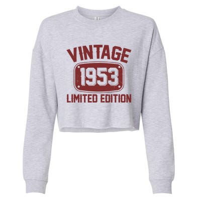 Vintage 1953 Limited Edition 70th Birthday Cropped Pullover Crew