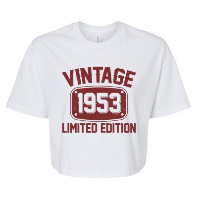 Vintage 1953 Limited Edition 70th Birthday Bella+Canvas Jersey Crop Tee