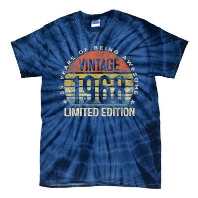 Vintage 1968 Limited Edition 55 Year Old Gifts 55th Birthday Tie-Dye T-Shirt