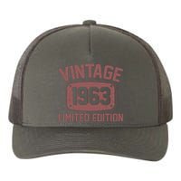 Vintage 1963 Limited Edition 60th Birthday Yupoong Adult 5-Panel Trucker Hat