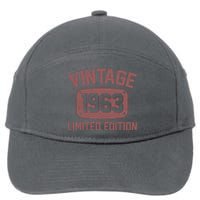 Vintage 1963 Limited Edition 60th Birthday 7-Panel Snapback Hat