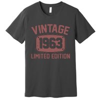 Vintage 1963 Limited Edition 60th Birthday Premium T-Shirt