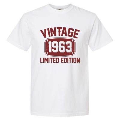 Vintage 1963 Limited Edition 60th Birthday Garment-Dyed Heavyweight T-Shirt