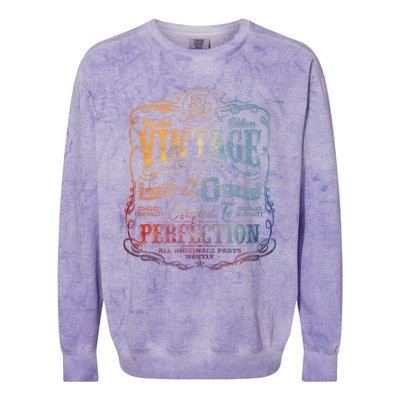 Vintage 1984 Limited Edition 40 Year Old 40th Birthday Colorblast Crewneck Sweatshirt