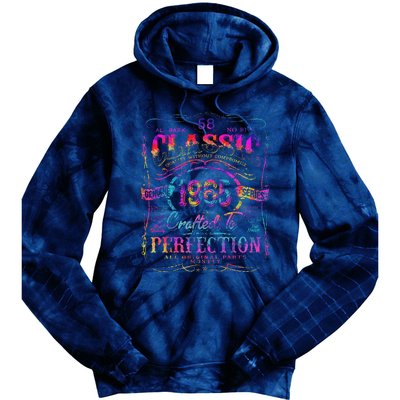 Vintage 1965 Limited Edition 58 Year Old 58th Birthday Love Tie Dye Hoodie