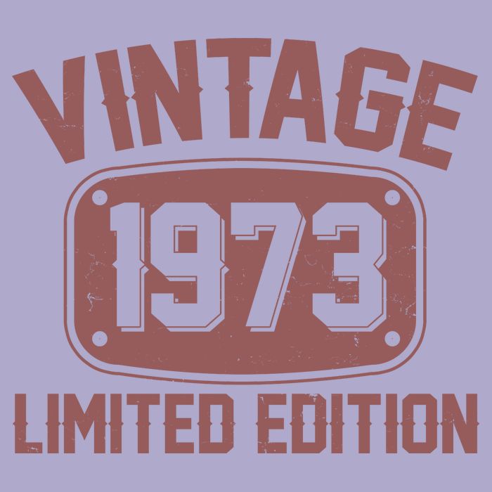 Vintage 1973 Limited Edition 50th Birthday Colorblast Crewneck Sweatshirt