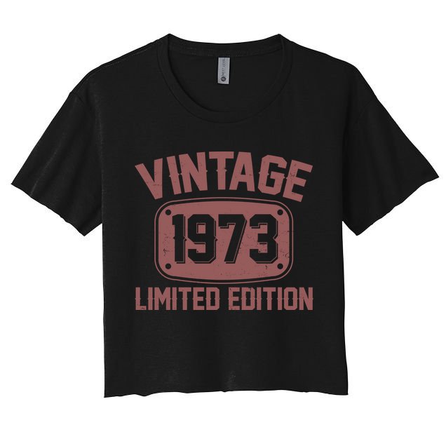 Vintage 1973 Limited Edition 50th Birthday Crop Top
