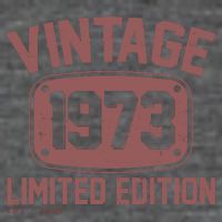Vintage 1973 Limited Edition 50th Birthday Women's T-Shirt