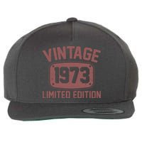 Vintage 1973 Limited Edition 50th Birthday Wool Snapback Cap