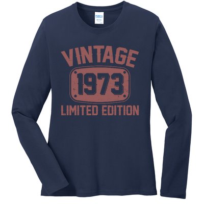 Vintage 1973 Limited Edition 50th Birthday Ladies Long Sleeve Shirt