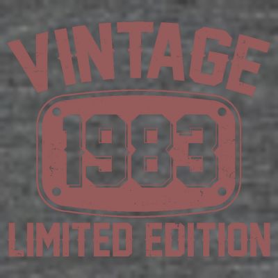 Vintage 1983 Limited Edition 40th Birthday T-Shirt