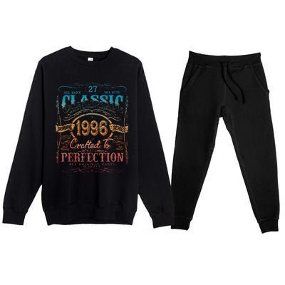 Vintage 1996 Limited Edition 27 Year Old 27th Birthday Premium Crewneck Sweatsuit Set