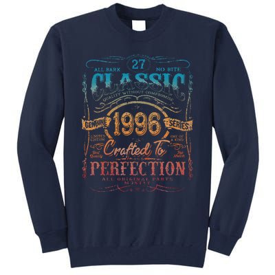 Vintage 1996 Limited Edition 27 Year Old 27th Birthday Tall Sweatshirt