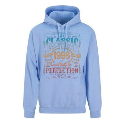 Vintage 1996 Limited Edition 27 Year Old 27th Birthday Unisex Surf Hoodie