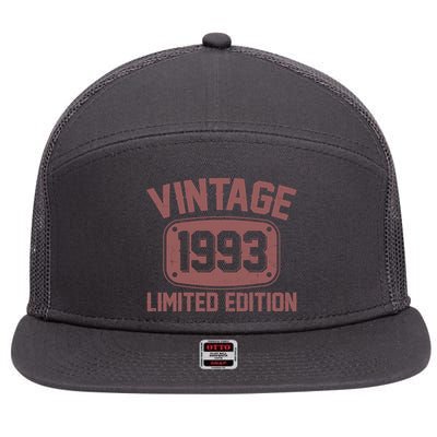 Vintage 1993 Limited Edition 30th Birthday 7 Panel Mesh Trucker Snapback Hat