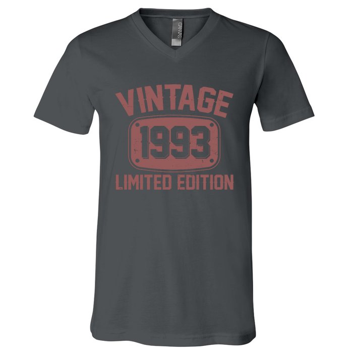 Vintage 1993 Limited Edition 30th Birthday V-Neck T-Shirt