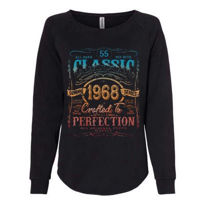 Vintage 1968 Limited Edition 55 Year Old 55th Birthday Cute Womens California Wash Sweatshirt