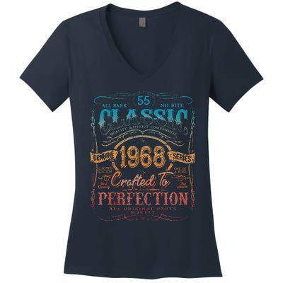 Vintage 1968 Limited Edition 55 Year Old 55th Birthday Cute Women's V-Neck T-Shirt