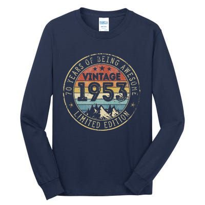 Vintage 1953 Limited Edition 70 Yr Old Bday 70th Birthday Tall Long Sleeve T-Shirt