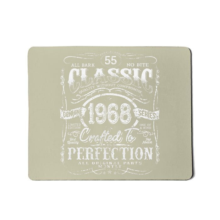 Vintage 1968 Limited Edition 55 Year Old 55th Birthday Love Cute Mousepad