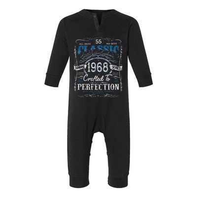 Vintage 1968 Limited Edition 55 Year Old 55th Birthday Love Infant Fleece One Piece