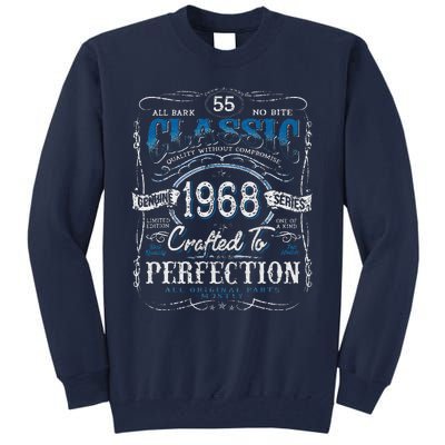 Vintage 1968 Limited Edition 55 Year Old 55th Birthday Love Tall Sweatshirt