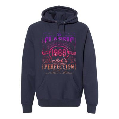 Vintage 1968 Limited Edition 55 Year Old 55th Birthday Premium Hoodie