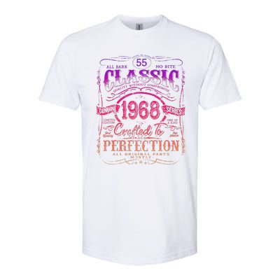 Vintage 1968 Limited Edition 55 Year Old 55th Birthday Softstyle CVC T-Shirt