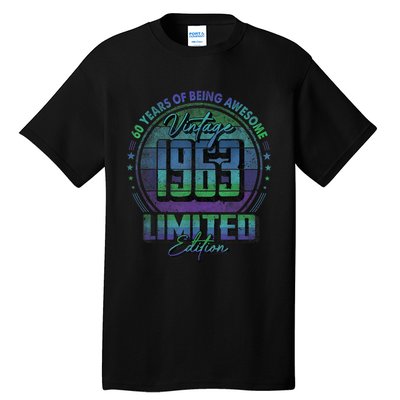 Vintage 1963 Limited Edition Shirt 60 year old 60th Birthday Tall T-Shirt