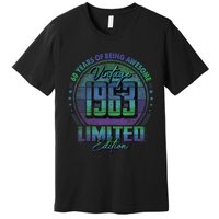 Vintage 1963 Limited Edition Shirt 60 year old 60th Birthday Premium T-Shirt