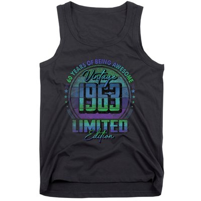 Vintage 1963 Limited Edition Shirt 60 year old 60th Birthday Tank Top