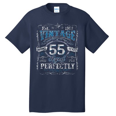 Vintage 1968 Limited Edition 55 Year Old 55th Birthdays Tall T-Shirt