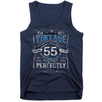 Vintage 1968 Limited Edition 55 Year Old 55th Birthdays Tank Top