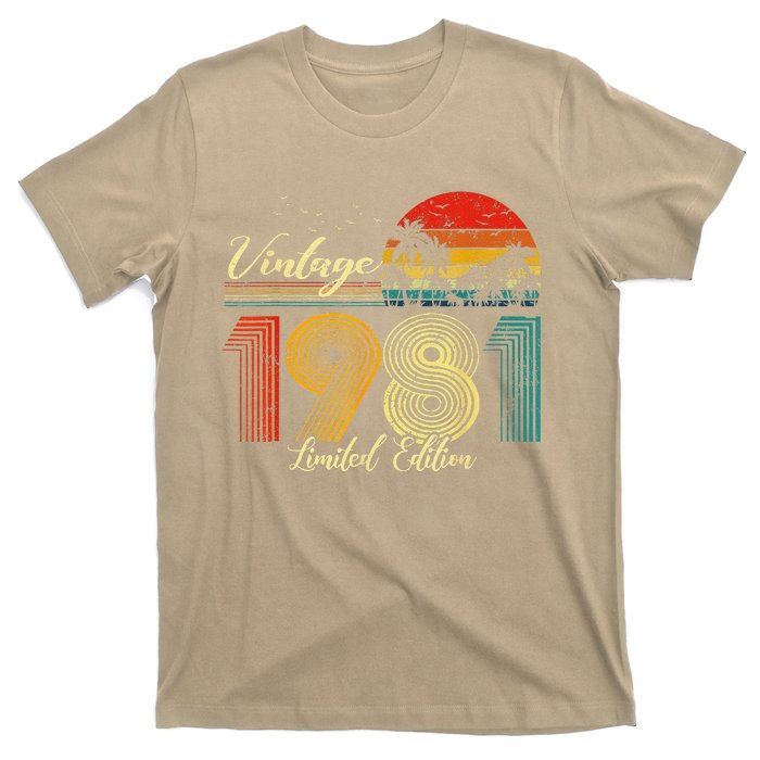 Vintage 1981 Limited Edition Women 42 Birthday T-Shirt