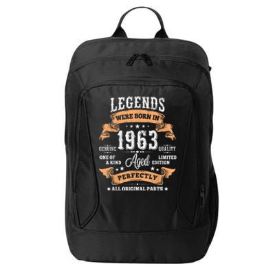 Vintage 1963 Limited Edition 60 Year Old Gifts 60th Birthday City Backpack