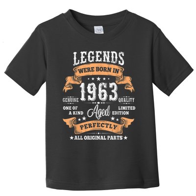 Vintage 1963 Limited Edition 60 Year Old Gifts 60th Birthday Toddler T-Shirt