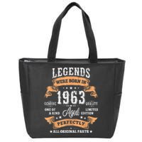 Vintage 1963 Limited Edition 60 Year Old Gifts 60th Birthday Zip Tote Bag