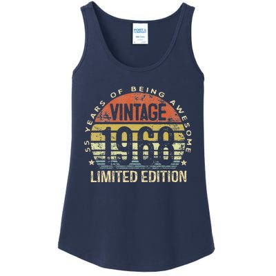 Vintage 1968 Limited Edition 55 Year Old Gifts 55th Birthday Ladies Essential Tank