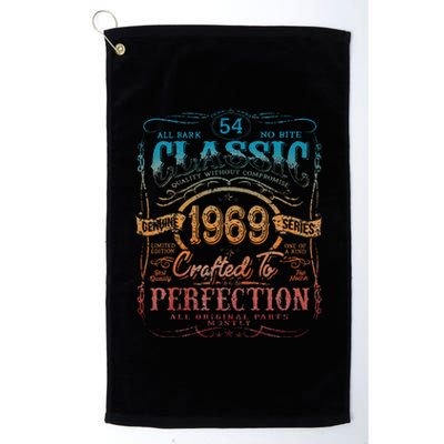 Vintage 1969 Limited Edition 54 Year Old 54th Birthday Cute Platinum Collection Golf Towel