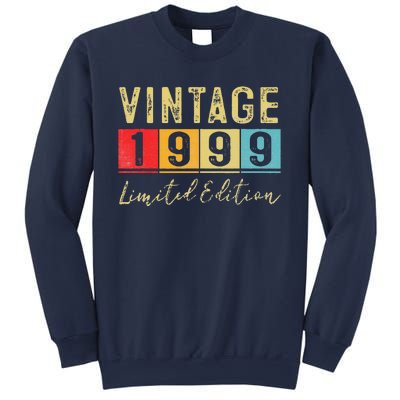 Vintage 1999 Limited Edition Made In 1999 24th Birthday Gift Sweatshirt