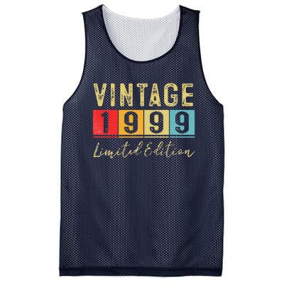 Vintage 1999 Limited Edition Made In 1999 24th Birthday Gift Mesh Reversible Basketball Jersey Tank